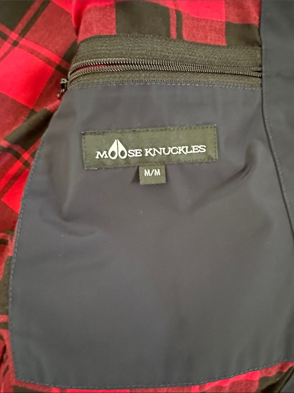 Moose Knuckles navy blue bomber rain jacket windbreaker medium - Picture 11 of 16
